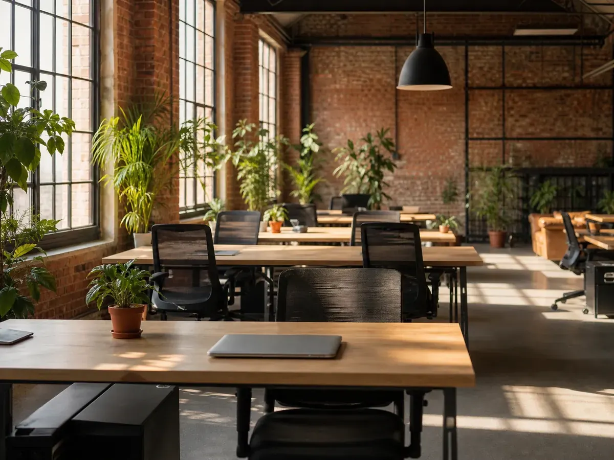 Heller Coworking-Space in München, in dem digitale Start-ups mit Zuschüssen aus Bayern arbeiten