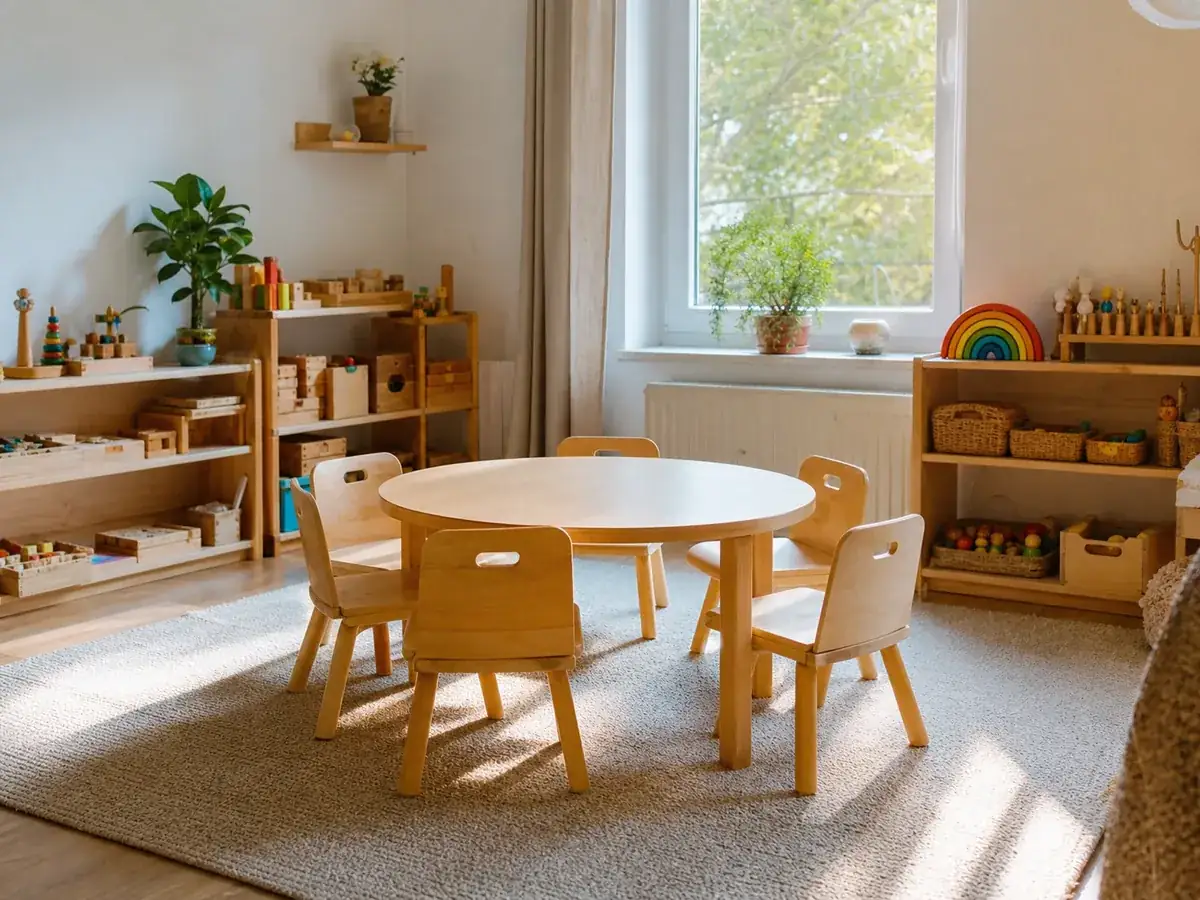 Familiennahes Spielzimmer einer Kindertagespflege mit Platz für eine kleine Gruppe